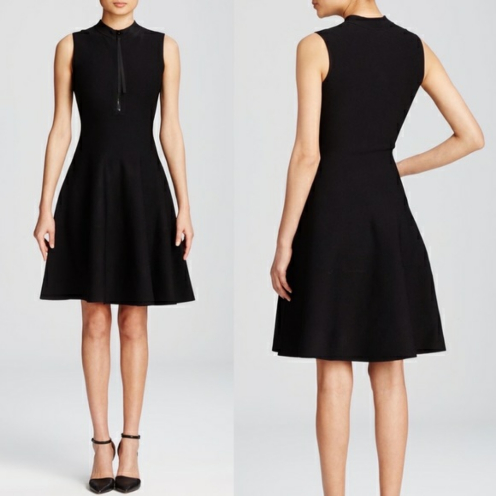 Kate Spade New York Black Wendy Zip Front Dress

M
